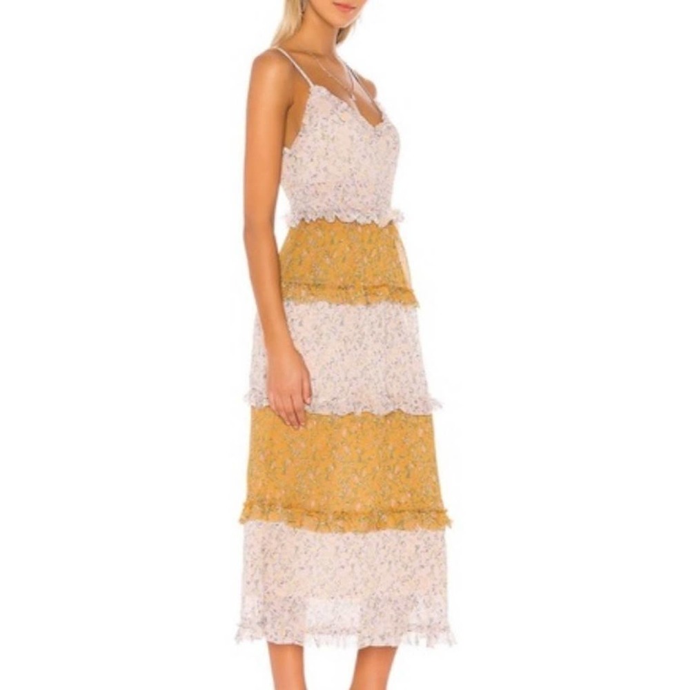Show Me Your Mumu Emira Maxi Dress Itsy Ditsy Floral Cottage Prarie Size M